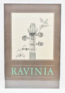 lot 199 image: Vintage Ravinia Festival Violin Poster