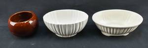 lot 213 image: Set of Three Vintage Haeger Pottery Planters