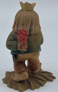 Hand Carved Wooden Rare Anri Little Folk of Salvans King Laurin