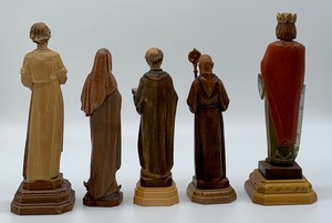 Wooden Hand Carved Figurines From Italy