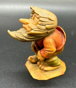 Little Folk Salvans Carved Weatherman  Mountain Troll Figurine by Anri