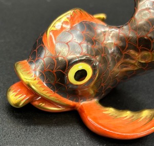 Herend Porcelain Hungary Koi Fish Figurine