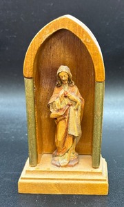 Four Vintage Wooden Religious Figurines