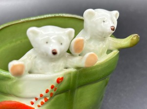 Vintage Pink Paw Trinket Dish