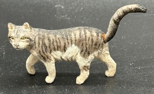 Three Artisan Made Cat Figures by Ann