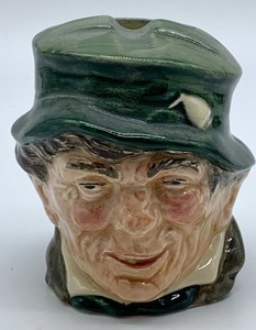 Set of Four Royal Doulton Character Jugs, Including Paddy Green Hat, Black Hat Toby, Guardsman and Royal Doulton Ashtray