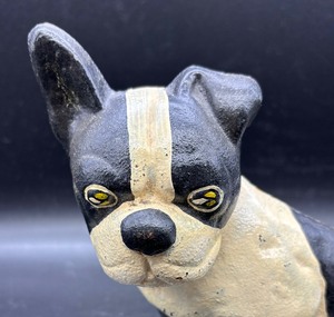 Cast Iron Dog Motif Door Stop
