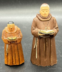 Four Vintage Carved Wooden Figurines