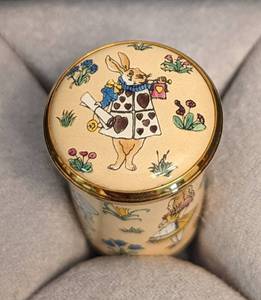 Halcyon Days Alice in Wonderland Enamel Trinket Box