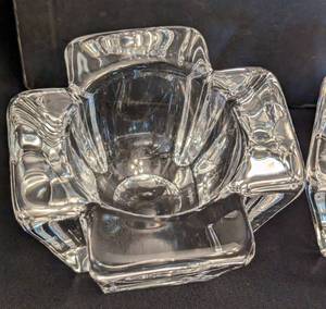 Pair of Orrefors Crystals Votive Holders