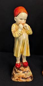 Three Royal Worcester Porcelain Figurines including Royal Worcester Egypt 3066 Figurine