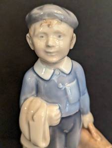 Royal Copenhagen Boy with Briefcase Porcelain Figurine