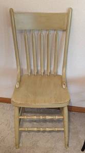Pair of Vintage Painted Wood Chairs