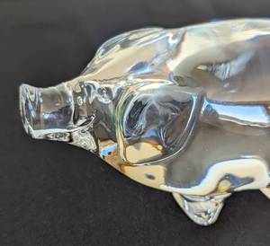 Orrefors Crystal Pig Figurine