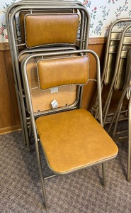 Two Vintage Folding Chair Sets