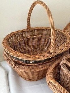 Assorted Decorative Wicker Baskets