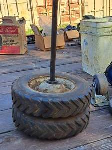 lot 635 image: Lot of (2) Utility Wheels 12x12 with Axle