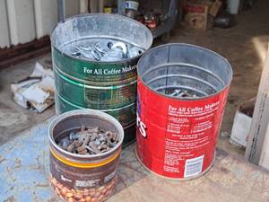 lot 728 image: Lot of (3 Cans) Assorted Washers and Fasteners