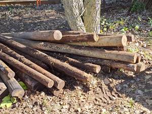 lot 605 image: Lot of (18) Fence Post Lumber