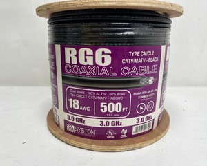 lot 280 image: 18 AWG Coaxial Cable 500ft