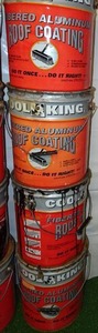 lot 331 image: 4 Cans Cool King Fibered Aluminum Roof Coating