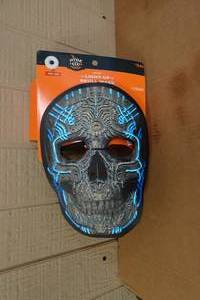 lot 347 image: Halloween Light-Up Skull Mask
