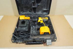 lot 182 image: DeWalt Cordless Drill Driver with 2 Batteries, Charger and Carry Case