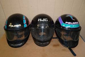 lot 283 image: 3 Full Face Snowmobile Helmets