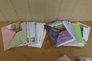 lot 292 image: Assorted BirthdayGreetings Cards and Note Pads