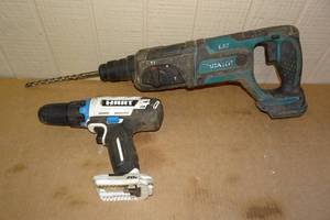 lot 308 image: Hart Cordless Drill and Makita Concrete Drill