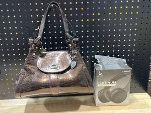 Purse and Bluetooth Headphones