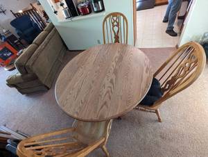 lot 140 image: Dining Table and 4 Chairs (4th Chair not Pictured)