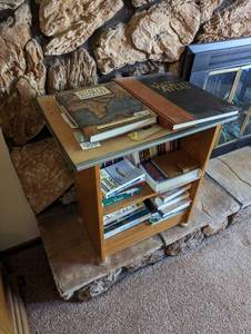 lot 145 image: Small Shelf - DOES NOT INCLUDE CONTENTS OF SHELF