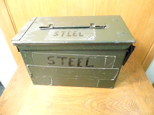 lot 319 image: Metal ammo box