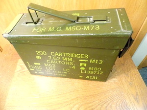 lot 320 image: Metal ammo box