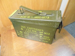 lot 322 image: Metal ammo box