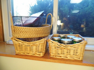lot 356 image: Canning supplies and blankets