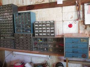 lot 63 image: 7-Compartmentalized parts organizers with all hardware and other content