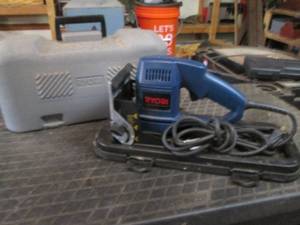 lot 14 image: Ryobi JM80 Double insulated power planer with case