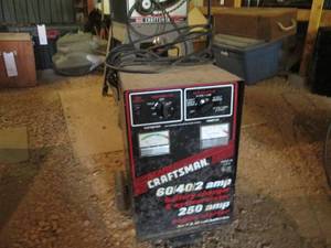 lot 50 image: Sears Craftsman 60402amp battery charger & system tester 250amp engine starter