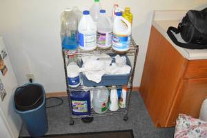 lot 238 image: Cart of Cleaning Supplies