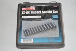 lot 164 image: Craftsman 12-pc Impact Socket set.