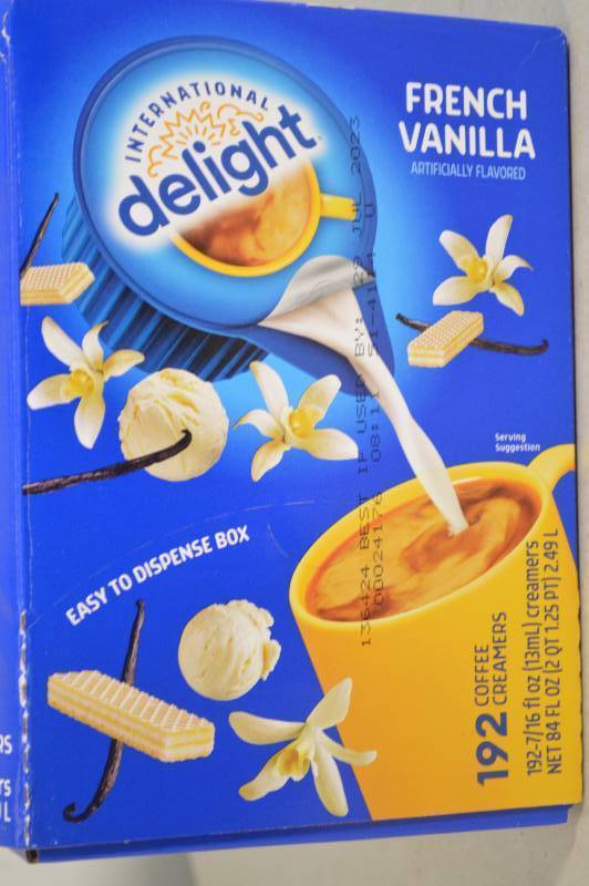 Case of International Delight French Vanilla Coffee Creamers