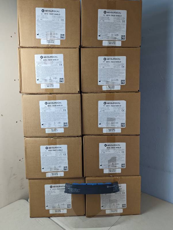 27 Cases of 240 X KeySurgical Full Face Shield, 13 x 9 Model 4519 Made in USA (27 Cases of 24)