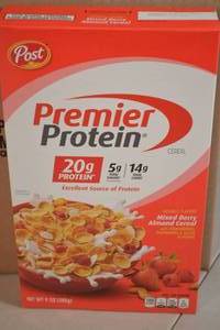 Case of Post Premier Protein Cereal Mixed Berry Almond Flavor 8 Boxes
