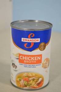Flat of Swanson Chicken Broth 24 Cans