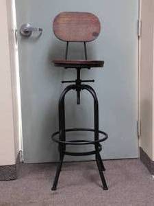 lot 12 image: 4 Rustic Bar Stools