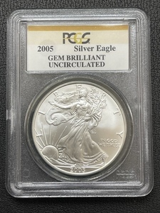 2005 Silver Eagle PCGS Gem Brilliant Uncirculated