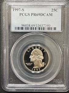 1997-S Washington Quarter PCGS PR69 Deep Cameo