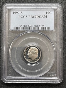 1997-S Roosevelt Dime PCGS PR69 Deep Cameo